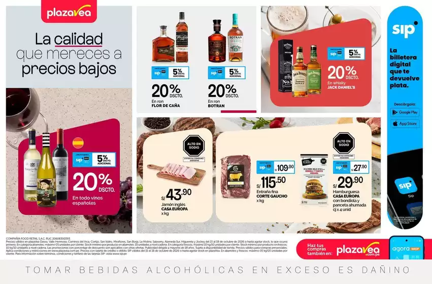 Catálogo Plaza Vea | AVISO TIENDAS SELECCIONADAS 2 | 2026-10-15T00:00:00.000Z - 2026-10-18T00:00:00.000Z