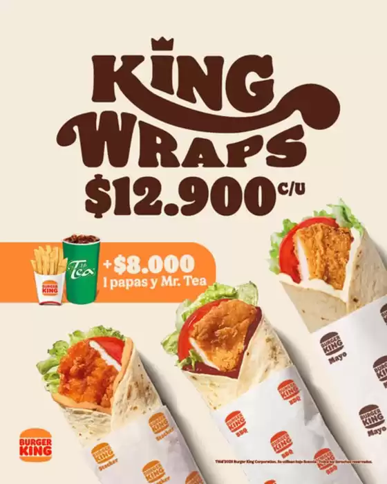 Catálogo Burger King | King Wraps  | 2025-09-26T00:00:00.000Z - 2025-10-05T00:00:00.000Z