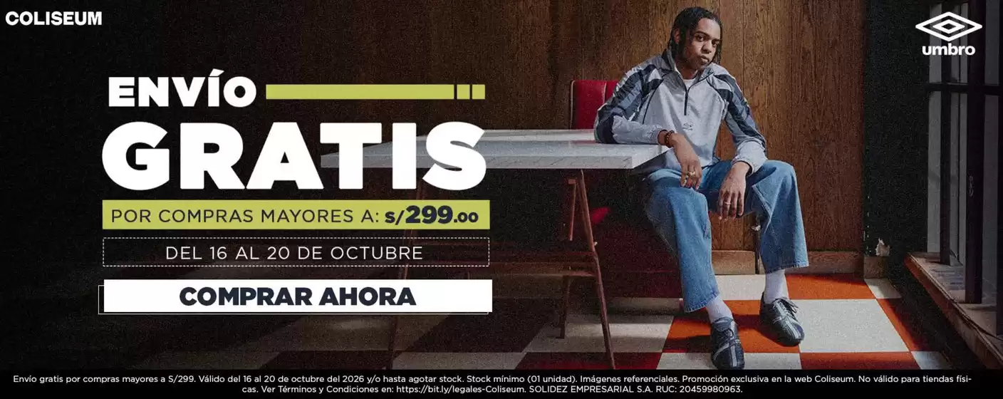 Catálogo Umbro | Envio Gratis  | 2026-10-16T00:00:00.000Z - 2026-10-20T00:00:00.000Z