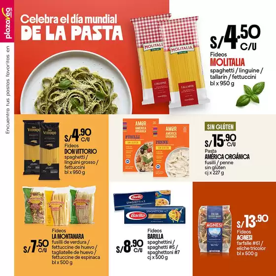 Catálogo Plaza Vea | AVISO DIA PASTA | 2026-10-19T00:00:00.000Z - 2026-10-25T00:00:00.000Z
