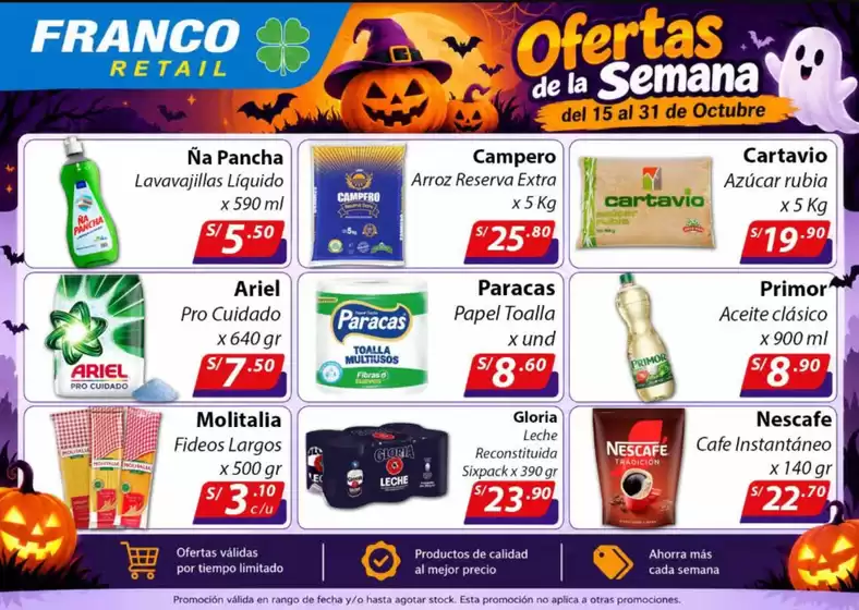Catálogo Franco Supermercado | Ofertas de la semana | 2026-10-19T00:00:00.000Z - 2026-10-31T00:00:00.000Z
