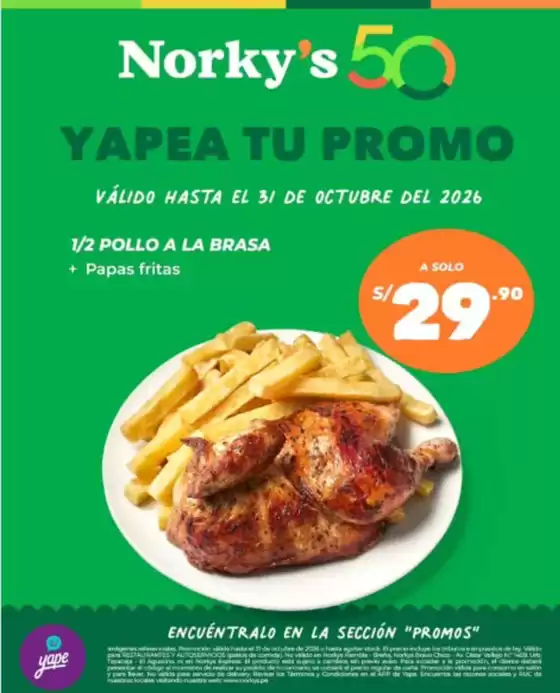 Catálogo Norky's | Yapea tu promo | 2026-10-19T00:00:00.000Z - 2026-10-31T00:00:00.000Z