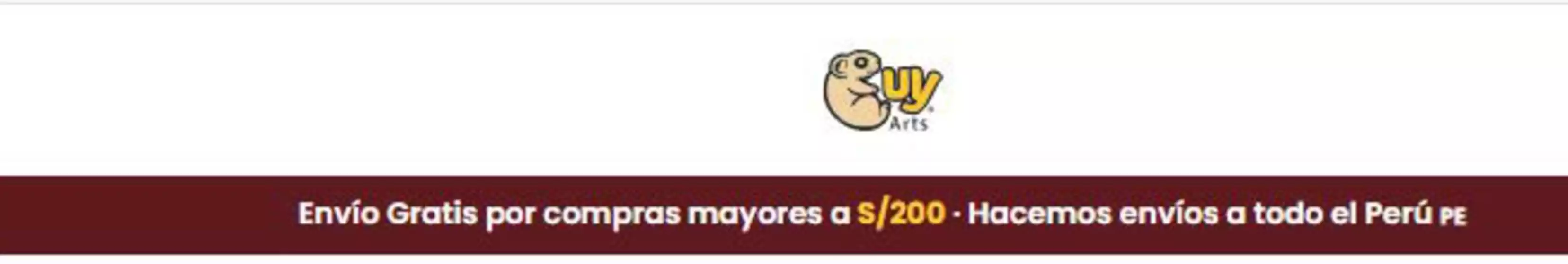 Catálogo Cuy Arts | Envio Gratis por compras mayores a S/200 | 2026-10-20T00:00:00.000Z - 2026-11-20T00:00:00.000Z