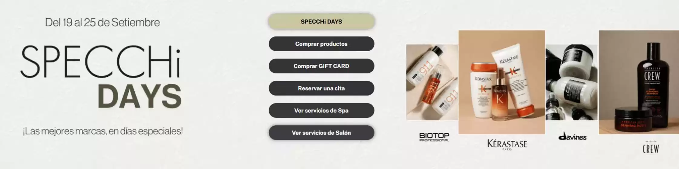 Catálogo Specchi | Specchi days  | 2026-10-21T00:00:00.000Z - 2026-10-25T00:00:00.000Z