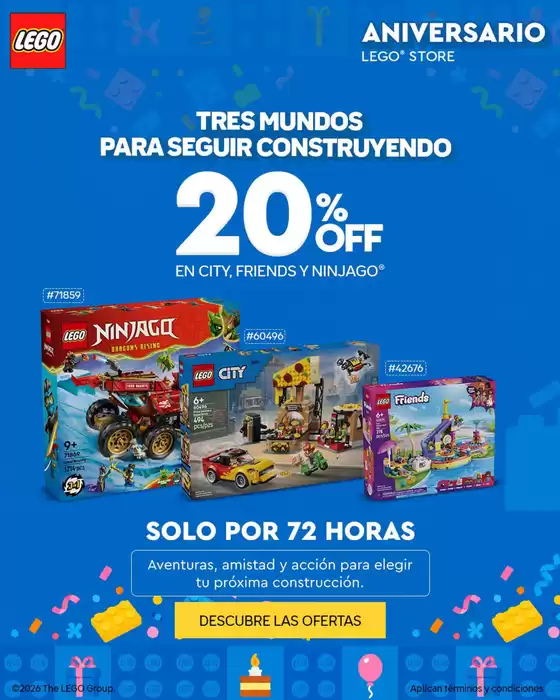 Catálogo LEGO | Tres mundos para seguir construyendo  | 2026-10-21T00:00:00.000Z - 2026-10-23T00:00:00.000Z