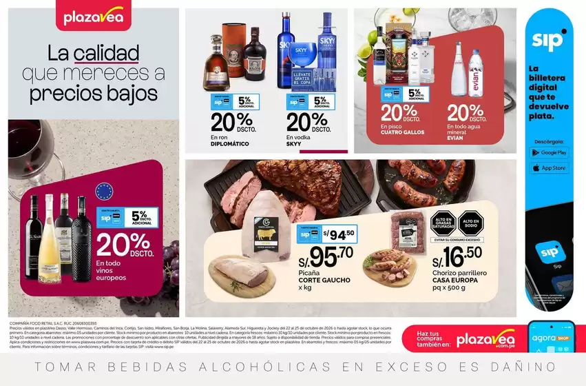Catálogo Plaza Vea | AVISO BOMBA CLU A3 | 2026-10-22T00:00:00.000Z - 2026-10-25T00:00:00.000Z