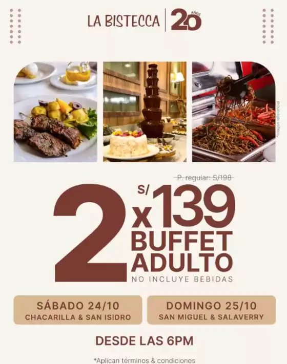 Catálogo La Bistecca | Buffet Adulto  | 2026-10-23T00:00:00.000Z - 2026-10-25T00:00:00.000Z