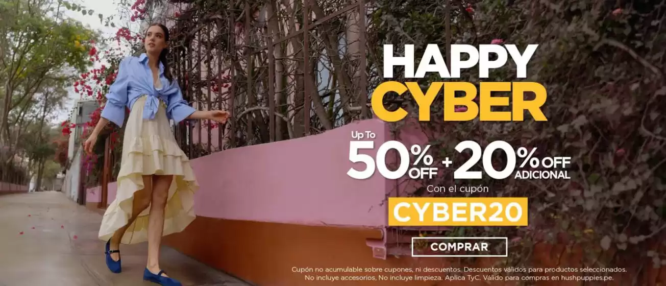 Catálogo Hush Puppies | Happy cyber | 2026-10-23T00:00:00.000Z - 2026-10-30T00:00:00.000Z
