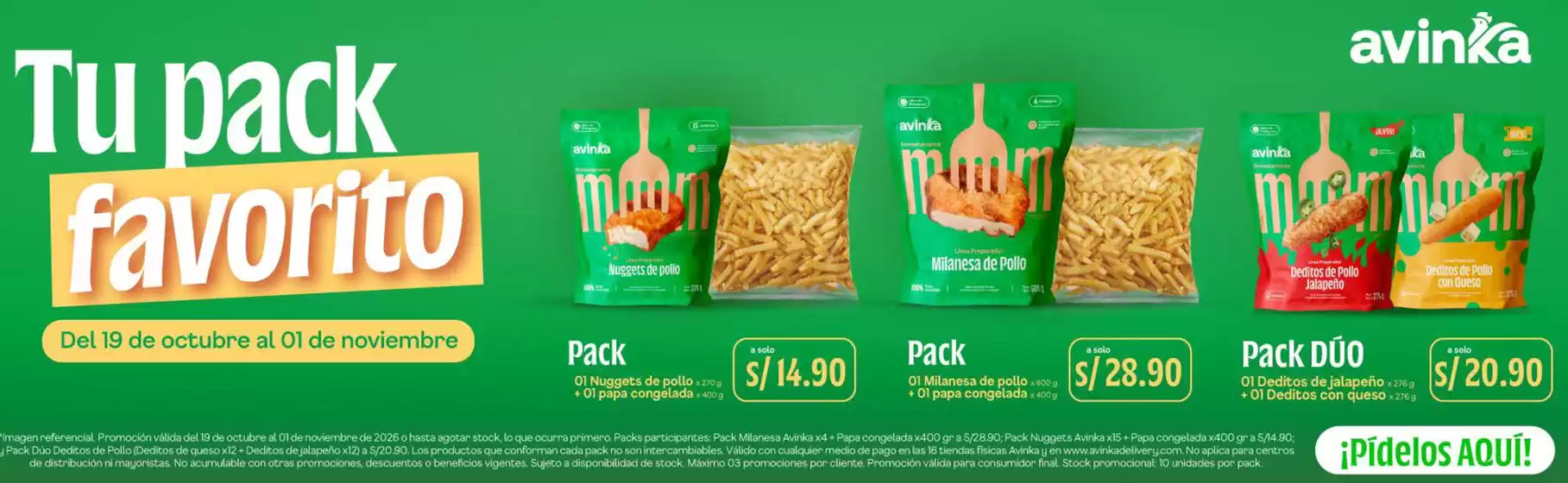 Catálogo Avinka | Tu pack favorito | 2026-10-23T00:00:00.000Z - 2026-11-01T00:00:00.000Z