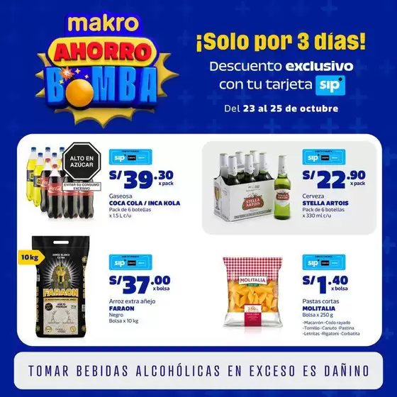 Catálogo Makro | Volante SIP FDS | 2026-10-23T00:00:00.000Z - 2026-10-25T00:00:00.000Z