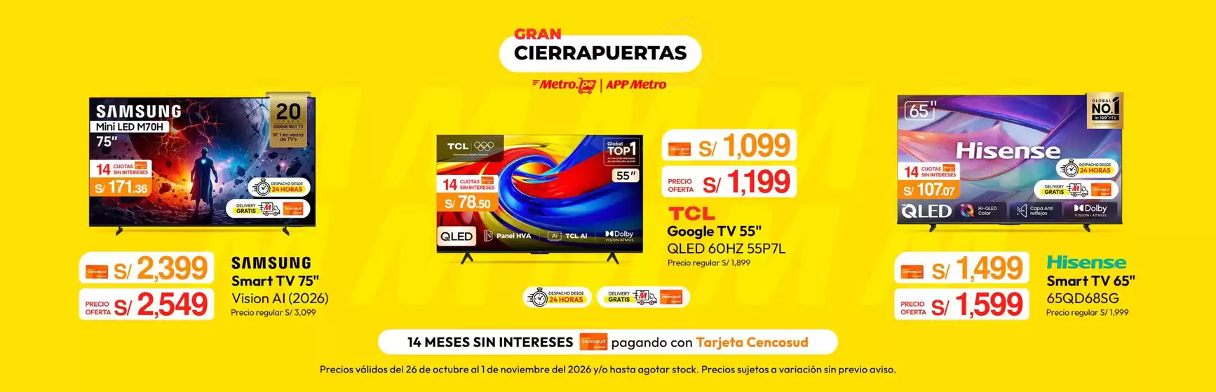 Catálogo Metro en Lurín | Catálogo Metro | 2026-10-26T00:00:00.000Z - 2026-11-01T00:00:00.000Z