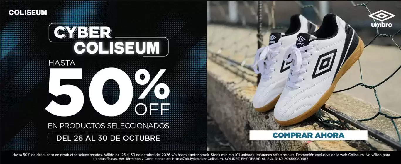 Catálogo Umbro | Cyber coliseum  | 2026-10-27T00:00:00.000Z - 2026-10-30T00:00:00.000Z