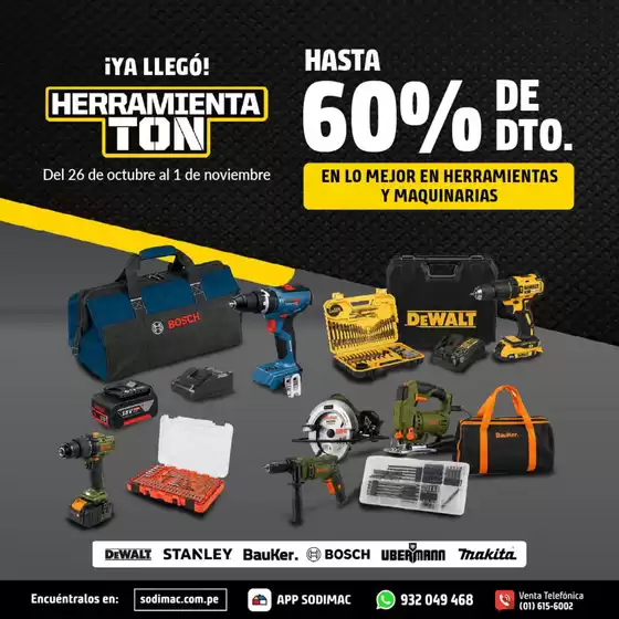 Catálogo Sodimac Constructor | Herramienta ton | 2026-10-27T00:00:00.000Z - 2026-11-01T00:00:00.000Z