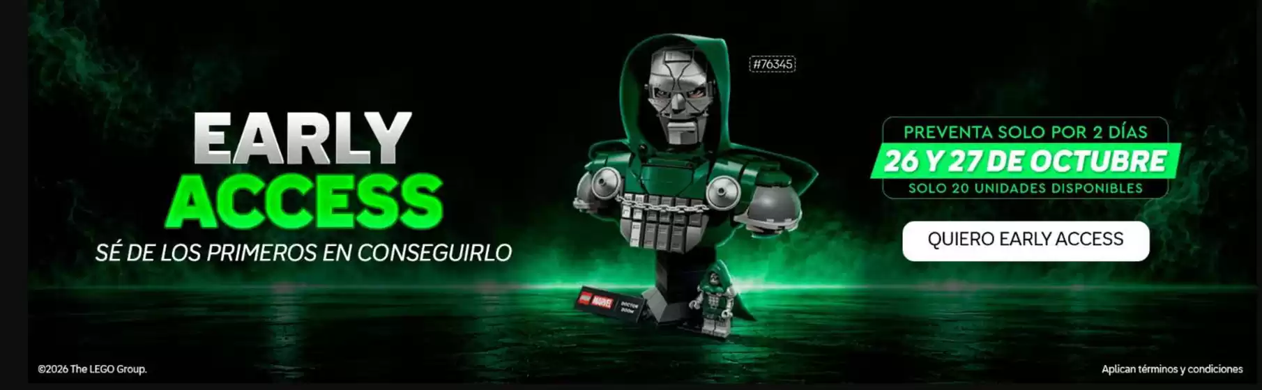Catálogo LEGO | Early access  | 2026-10-27T00:00:00.000Z - 2026-10-27T00:00:00.000Z