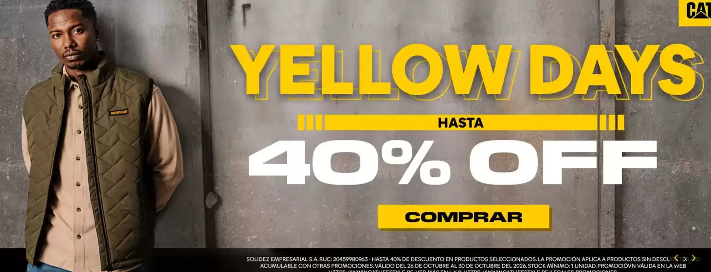 Catálogo Cat | Yellow Days | 2026-10-28T00:00:00.000Z - 2026-10-30T00:00:00.000Z