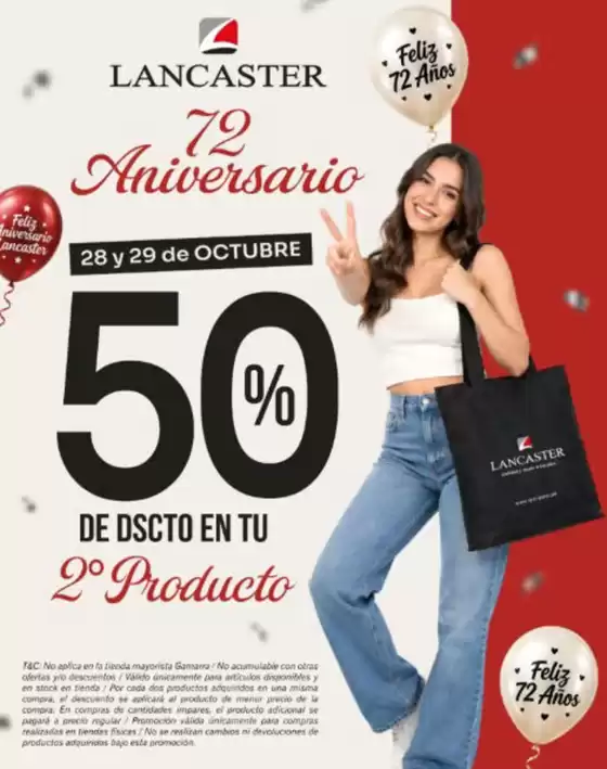 Catálogo Lancaster | 50%de dscto en tu 2do producto  | 2026-10-28T00:00:00.000Z - 2026-10-29T00:00:00.000Z