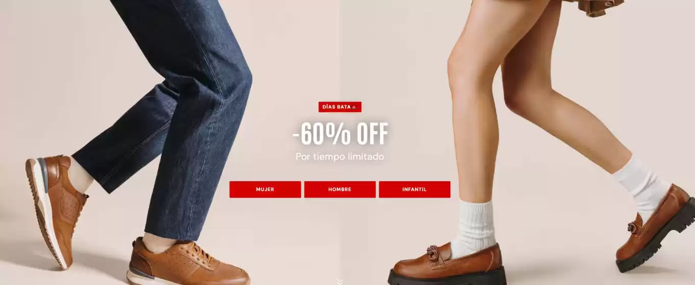 Catálogo Bata | -60%off por tiempo limitado | 2026-10-28T00:00:00.000Z - 2026-11-28T00:00:00.000Z