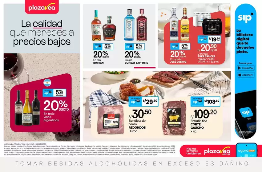 Catálogo Plaza Vea | AVISO TIENDAS SELECCIONADAS 4 | 2026-10-29T00:00:00.000Z - 2026-11-01T00:00:00.000Z