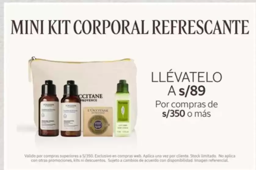 Catálogo L'Occitane | Mini Kit coroporal refrescante | 2026-10-29T00:00:00.000Z - 2026-12-31T00:00:00.000Z