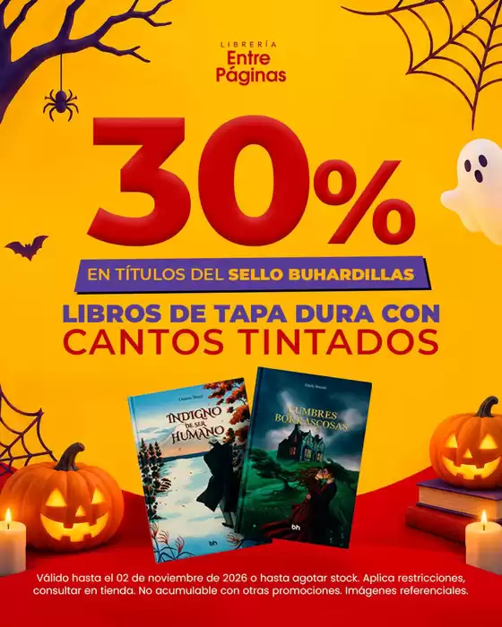 Catálogo Entre Páginas | En titulos del sello buhardillas | 2026-10-30T00:00:00.000Z - 2026-11-02T00:00:00.000Z