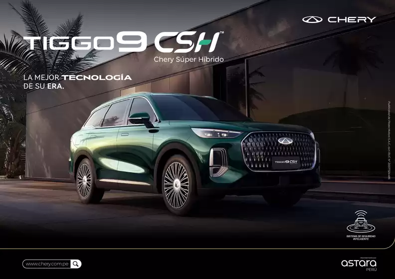 Catálogo Chery | New tiggo9 csh | 2026-10-31T00:00:00.000Z - 2026-11-14T00:00:00.000Z