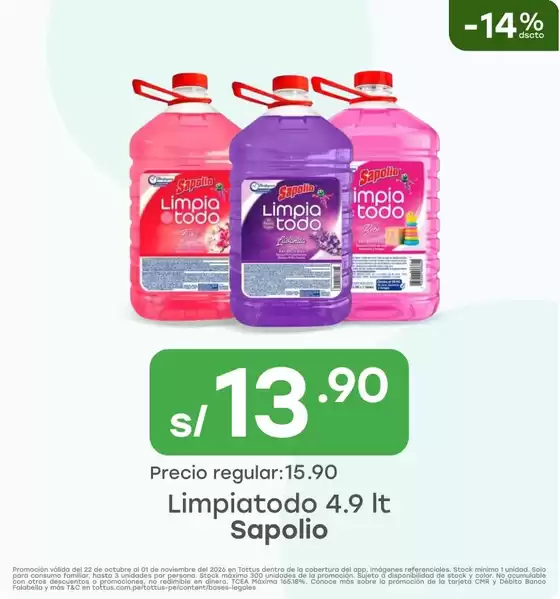 Catálogo Tottus | Nuestras mejores ofertas para ti | 2026-10-22T00:00:00.000Z - 2026-11-01T00:00:00.000Z