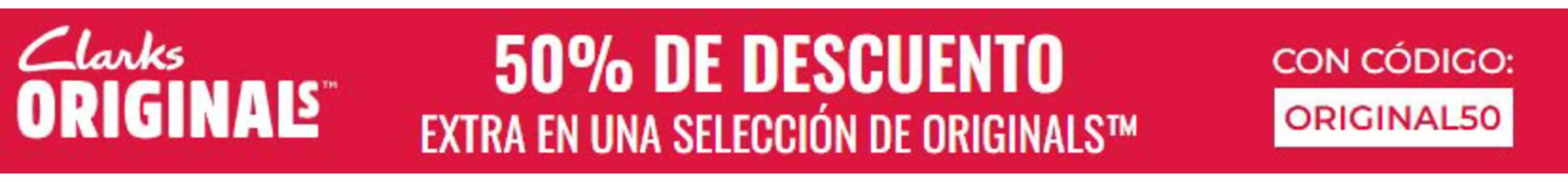 Catálogo Clarks | 50% de descuento  | 2025-10-01T00:00:00.000Z - 2025-10-12T00:00:00.000Z
