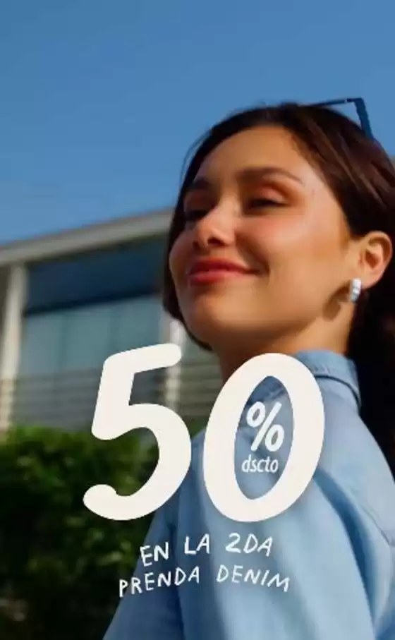 50%dscto en la 2da prenda denim 
