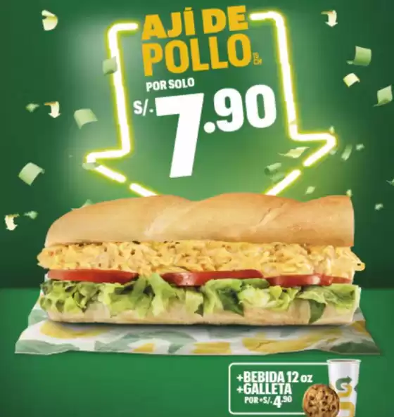 Catálogo Subway | Por solo S/7.90 | 2025-10-03T00:00:00.000Z - 2025-10-12T00:00:00.000Z