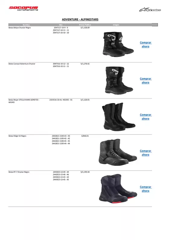 Catálogo Socopur | ALPINESTARS ADVENTURE | 2025-10-06T00:00:00.000Z - 2025-10-20T00:00:00.000Z