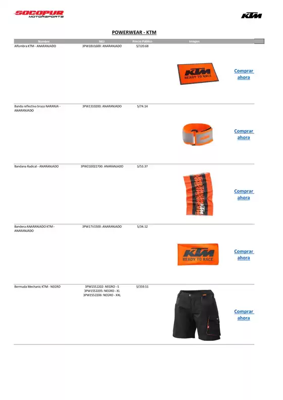 Catálogo Socopur | KTM POWERWEAR | 2025-10-06T00:00:00.000Z - 2025-10-20T00:00:00.000Z
