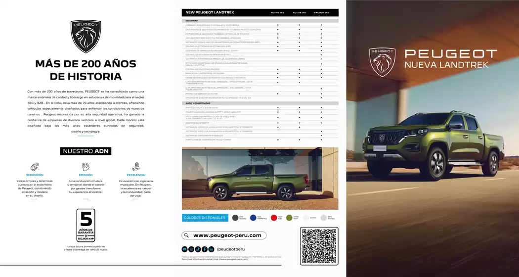 Catálogo Peugeot | New LANDTREK | 2025-10-07T00:00:00.000Z - 2026-10-07T00:00:00.000Z