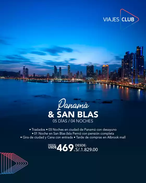 Catálogo Viajes Club | Panama ofertas  | 2025-10-07T00:00:00.000Z - 2025-11-01T00:00:00.000Z