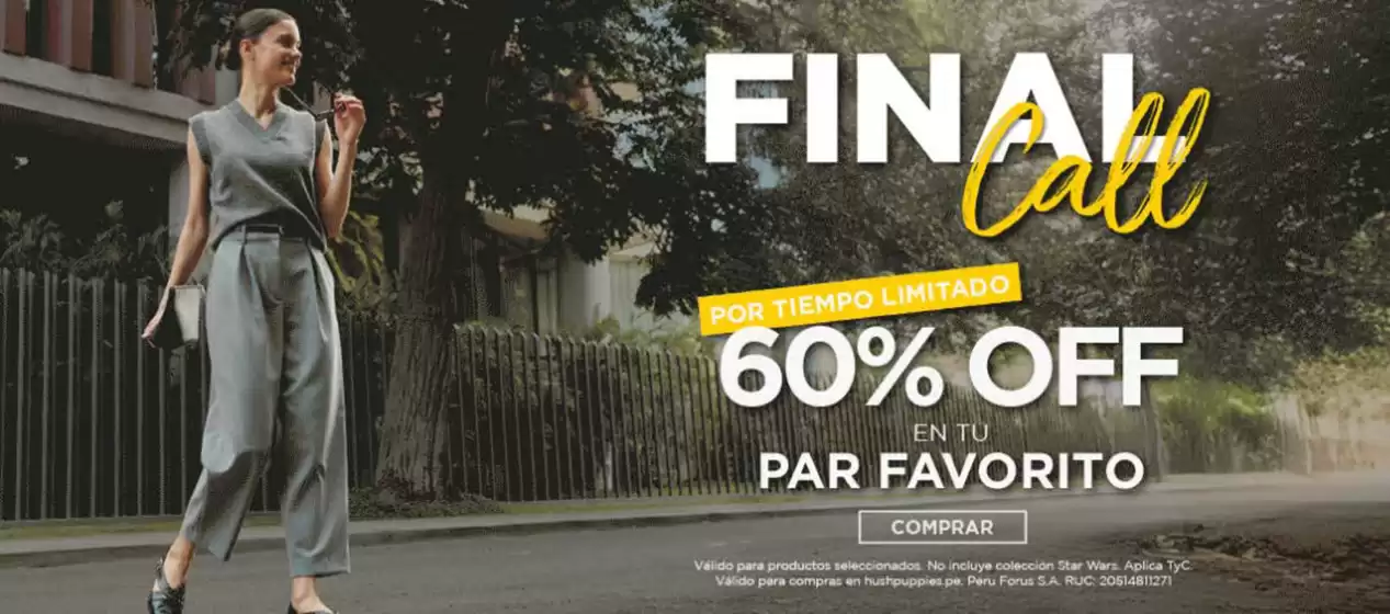 Catálogo Hush Puppies | Final Call  | 2025-10-08T00:00:00.000Z - 2025-10-19T00:00:00.000Z