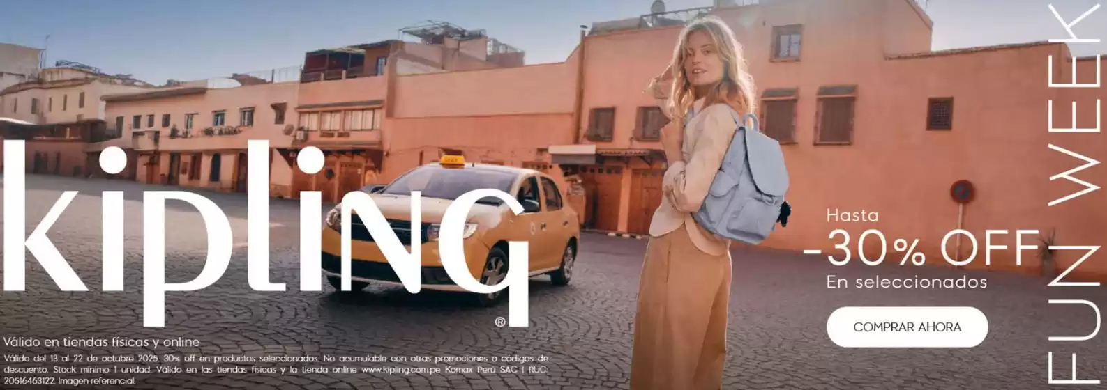 Catálogo Kipling | Kipling hasta -30%off  | 2025-10-14T00:00:00.000Z - 2025-10-22T00:00:00.000Z