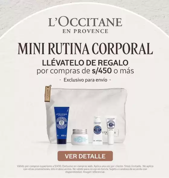 Catálogo L'Occitane | Mini Rutina corporal  | 2025-10-15T00:00:00.000Z - 2025-10-31T00:00:00.000Z