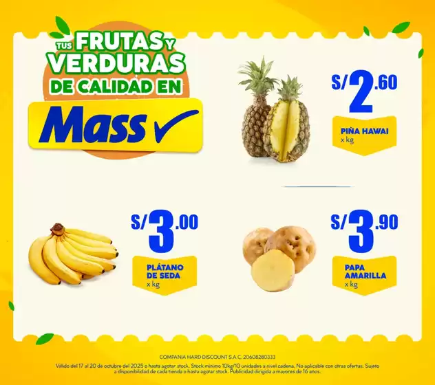 Catálogo Mass | DEL CAMPO A TU BARRIO | 2025-10-17T00:00:00.000Z - 2025-10-20T00:00:00.000Z