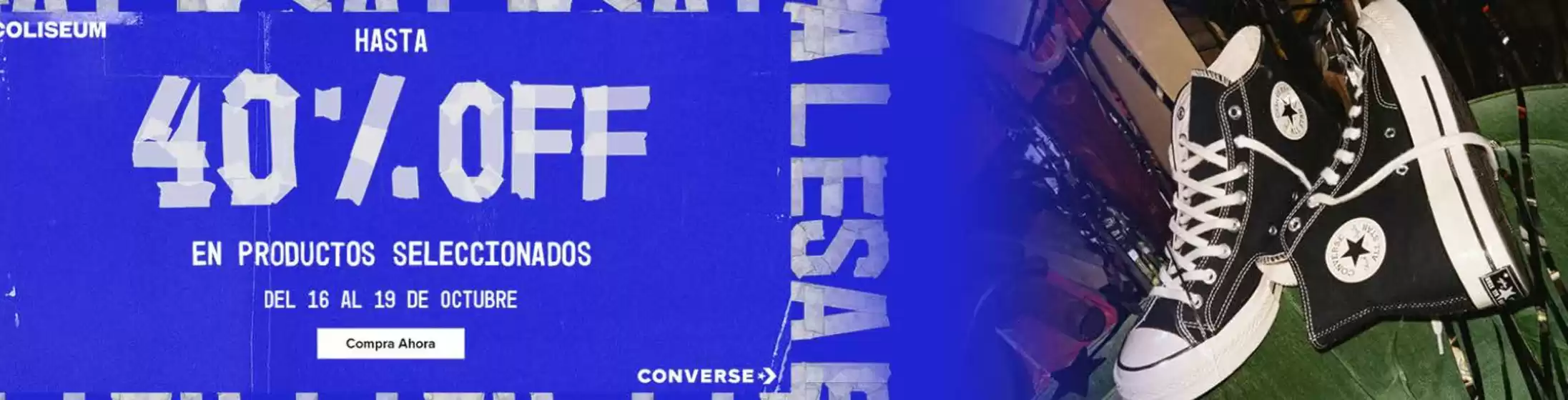 Catálogo Converse | Hasta 40%off  | 2025-10-17T00:00:00.000Z - 2025-10-19T00:00:00.000Z