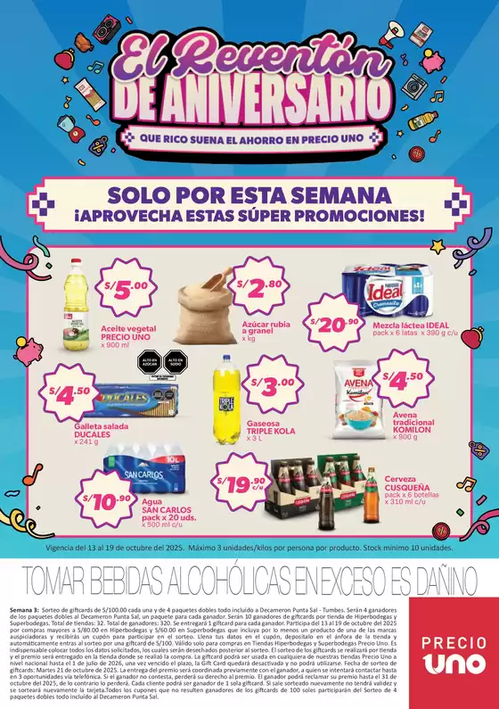 Catálogo Hiperbodega Precio Uno | Catálogo Hiperbodega Precio Uno. | 2025-10-18T00:00:00.000Z - 2025-11-01T00:00:00.000Z