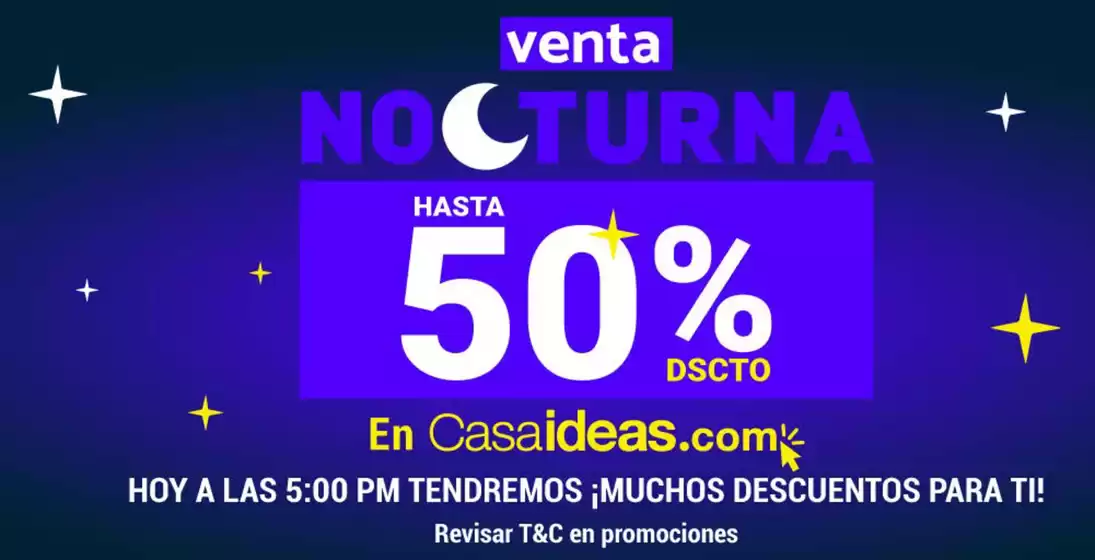 Catálogo Casaideas en Lima | Venta nocturna  | 2025-10-20T00:00:00.000Z - 2025-10-20T00:00:00.000Z