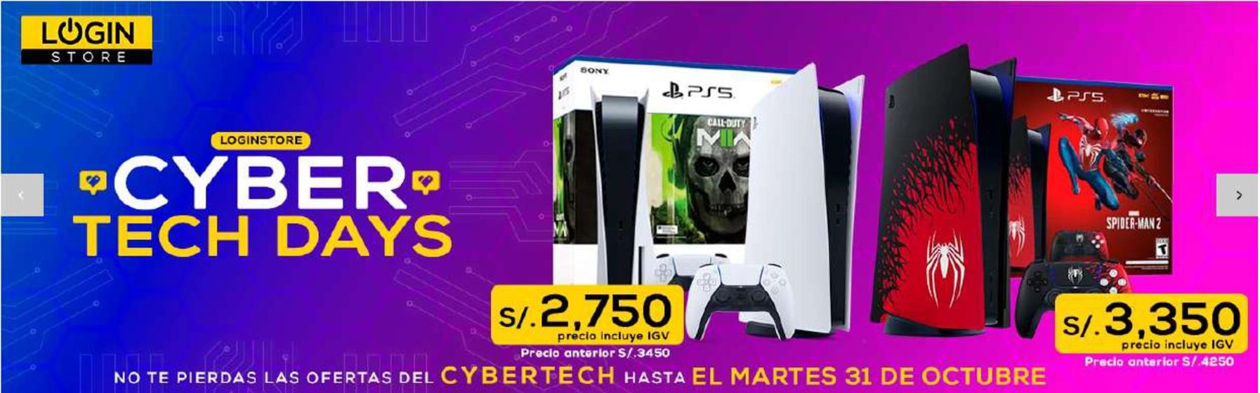 Catálogo Login Store | Tech days | 2023-10-26T00:00:00.000Z - 2023-10-31T00:00:00.000Z