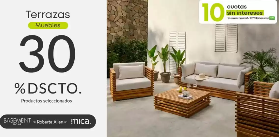Catálogo Falabella | Terrazas 30%dscto | 2025-10-23T00:00:00.000Z - 2025-10-31T00:00:00.000Z