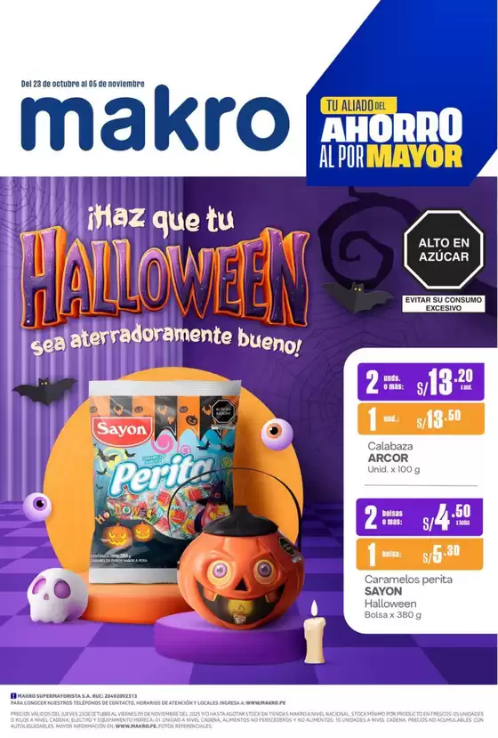Catálogo Makro | Esp Halloween VIG#22 | 2025-10-23T00:00:00.000Z - 2025-11-06T00:00:00.000Z