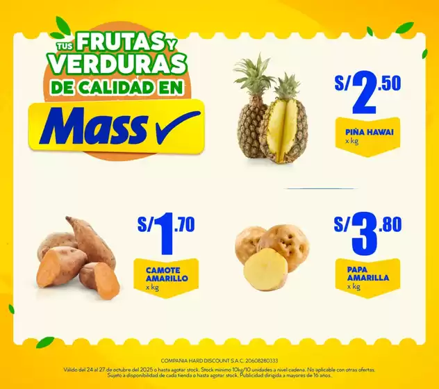 Catálogo Mass | DEL CAMPO A TU BARRIO | 2025-10-24T00:00:00.000Z - 2025-10-27T00:00:00.000Z