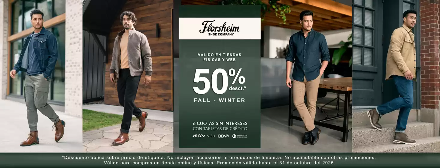 Catálogo Florsheim en Arequipa | 50%desct fall- winter | 2025-10-24T00:00:00.000Z - 2025-10-31T00:00:00.000Z