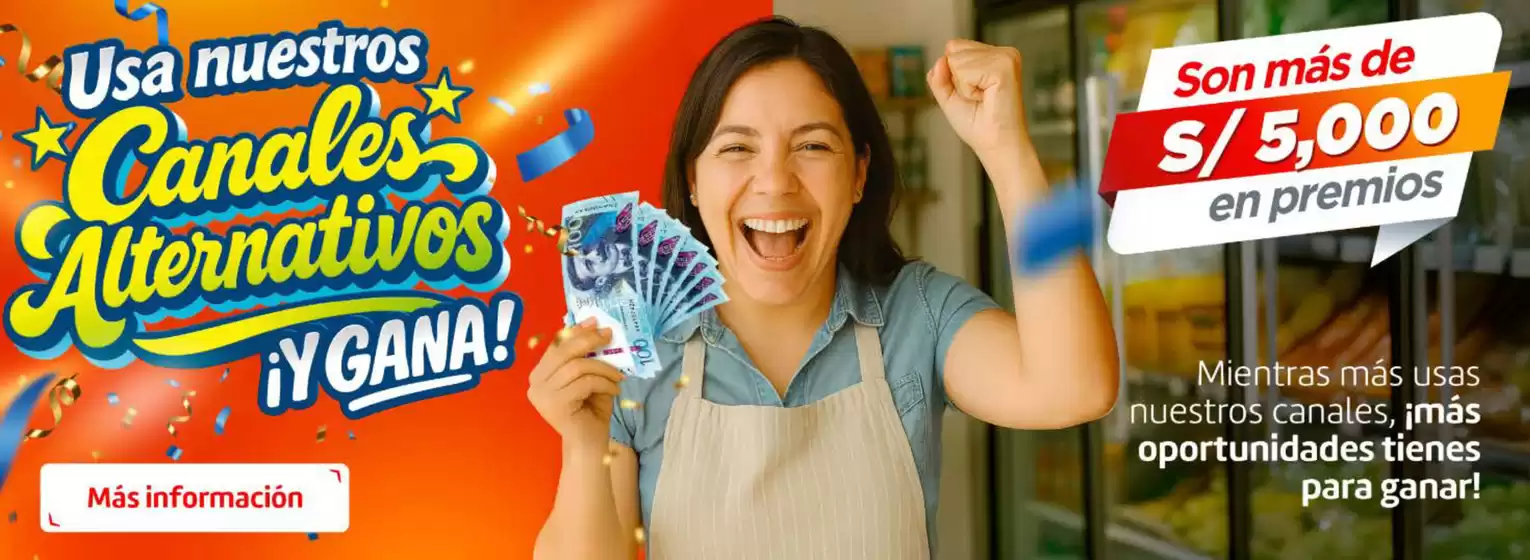 Valoramos tu puntualidad con 30 premios de S/1.000