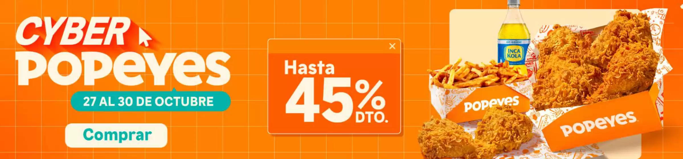 Catálogo Popeyes | Cyber Popeyes  | 2025-10-27T00:00:00.000Z - 2025-10-30T00:00:00.000Z