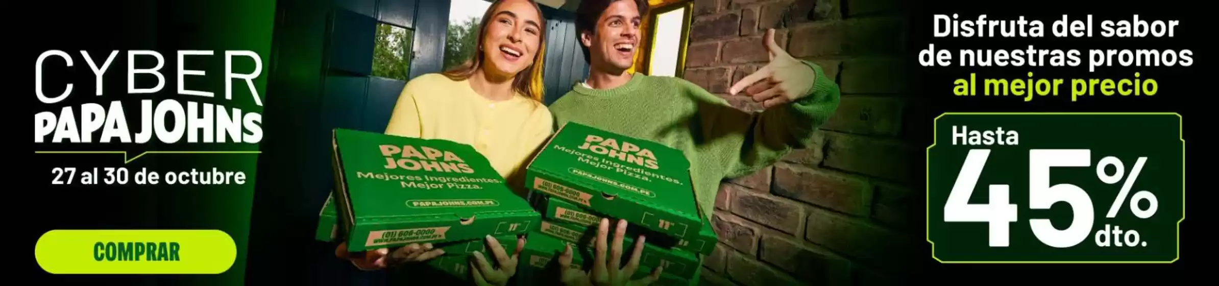 Catálogo Papa John's | Cyber Papa John's | 2025-10-28T00:00:00.000Z - 2025-10-30T00:00:00.000Z