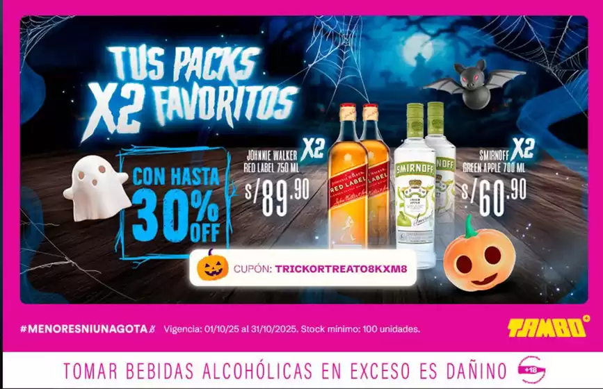 Catálogo Tambo | Tus packs X2 favoritos  | 2025-10-28T00:00:00.000Z - 2025-10-31T00:00:00.000Z