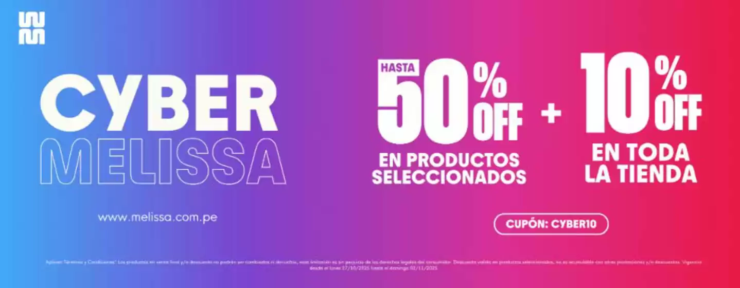 Catálogo Melissa | Cyber Melissa  | 2025-10-30T00:00:00.000Z - 2025-11-02T00:00:00.000Z
